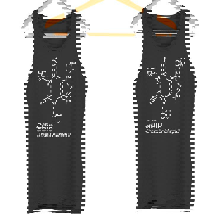 カフェイン分子化学カップ コーヒー タンクトップ