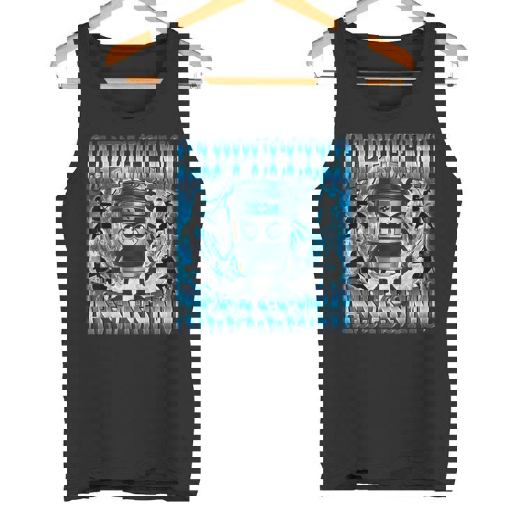 カプチーノ アサシーノ ファニー ミーム コーヒー イタリアン ブレイン タンクトップ