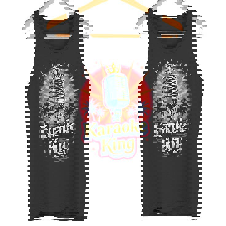 カラオケ愛好家のための面白いカラオケキング タンクトップ