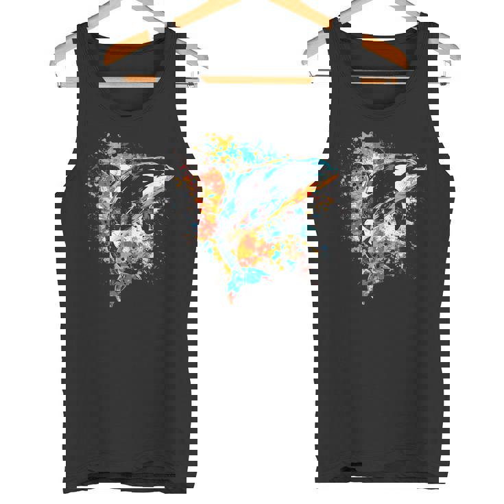 カラフルなシャチ タンクトップ