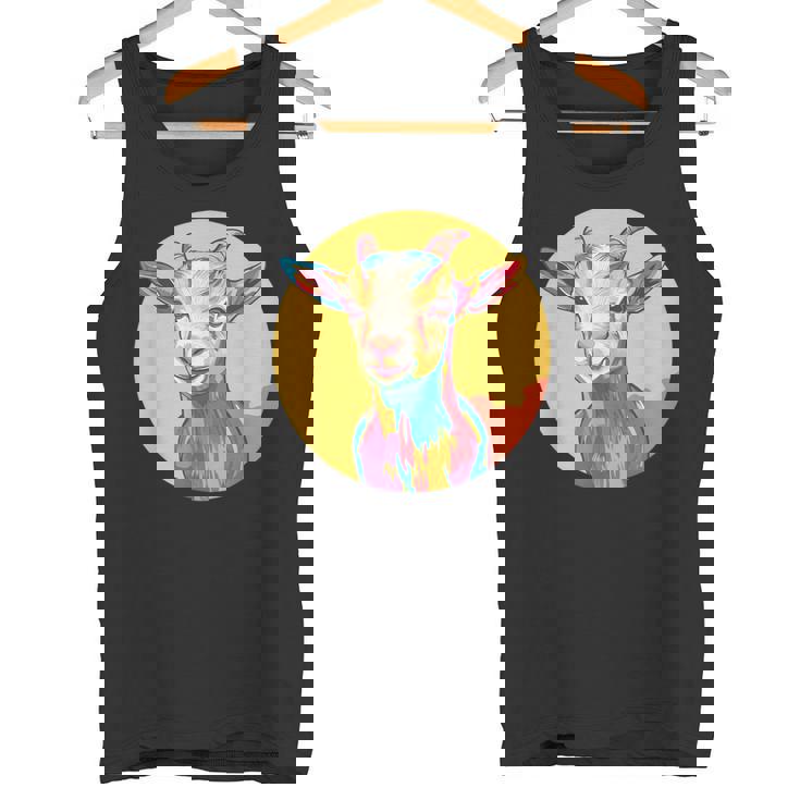 カラフルなヤギ タンクトップ