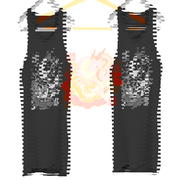 カワイイタイガーアンドドラゴンジャパン タンクトップ