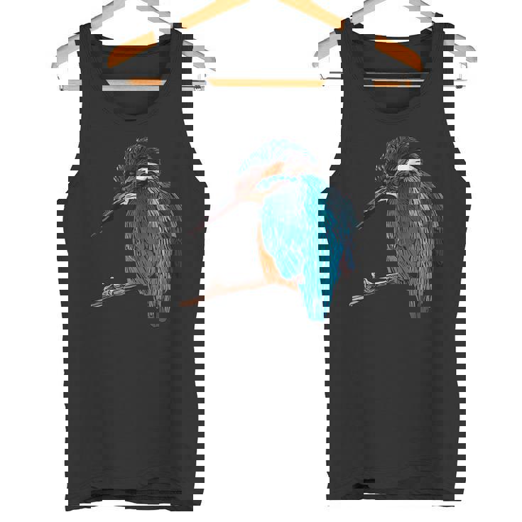 カワセミ 動物モチーフ 動物の顔 鳥モチーフ 動物モチーフ 鳥 カワセミ タンクトップ