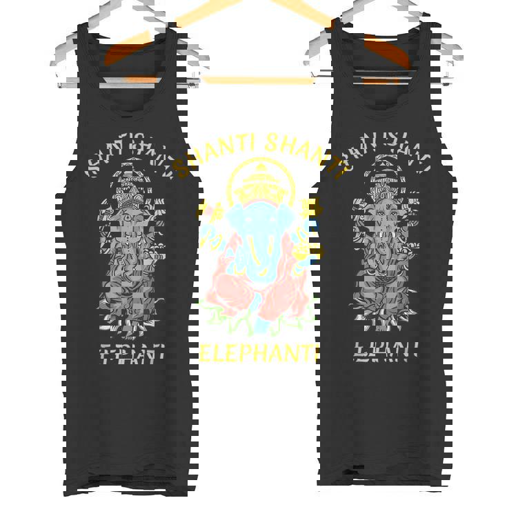 ガネーシャ ヨガ シャンティ 象 ブッダ 象 タンクトップ