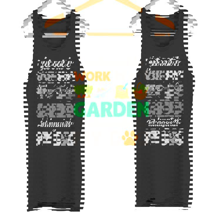 ガーデニング 犬 ペット好き 庭師 庭 ペット ギフト 植物 タンクトップ