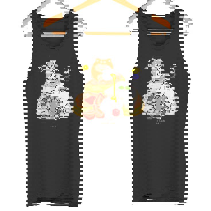 キッズ ボンレス犬とボンレス猫 パンケーキ タンクトップ