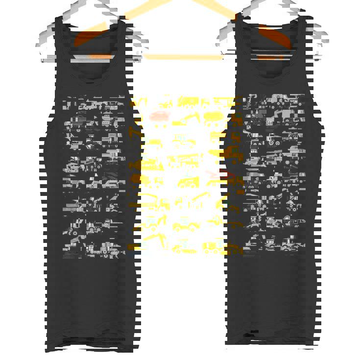 キッズ 建設車両 男の子 コンクリートミキサー クレーン タンクトップ