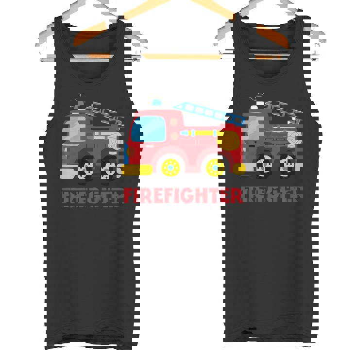 キッズ 消防車消防車 タンクトップ