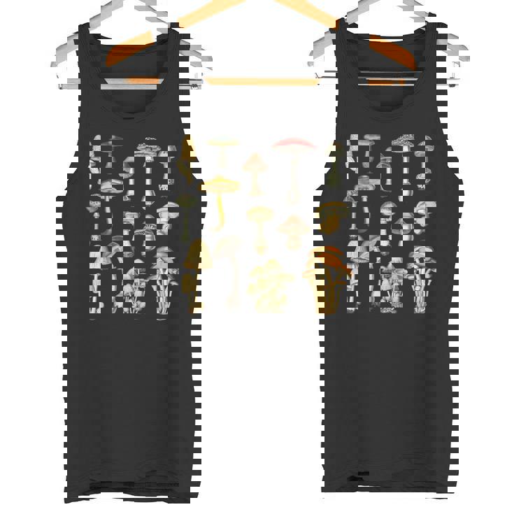 キノコ 菌類 キノコ キノコ シュルーム好き コテージコア タンクトップ