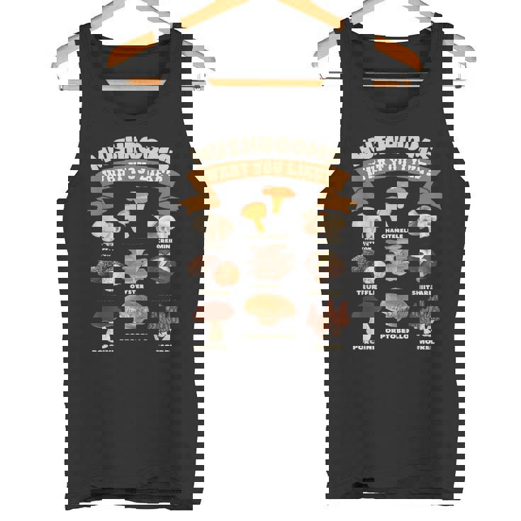 キノコ、好きなものキノコの種類 タンクトップ