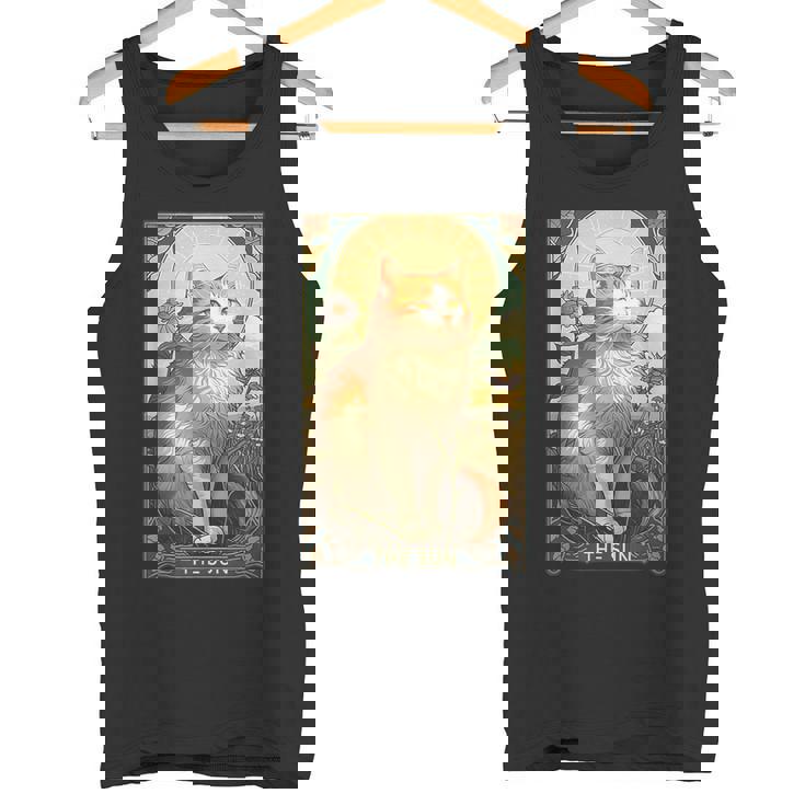 キャットタロットカード、サンタロットカード、アールヌーボーtシャツ タンクトップ