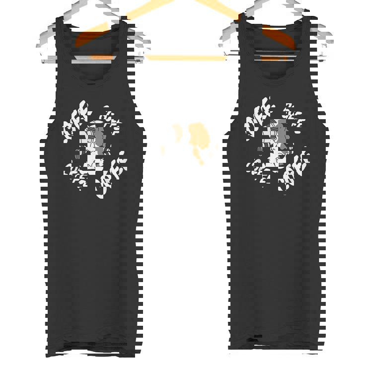 キャバリエ キング チャールズ スパニエル 犬 コーヒー タンクトップ