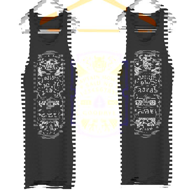 キャプテン・ハウディ エクソシスト スピートボード Pazuzu Occult タンクトップ