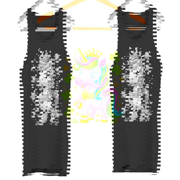 キュート レプリコーン ユニコーン シャムロック 聖パトリックデー ガールズ キッズ タンクトップ