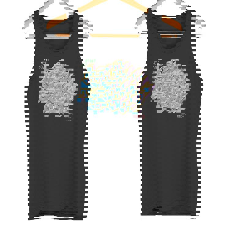 キューブ 迷路&迷路 タンクトップ