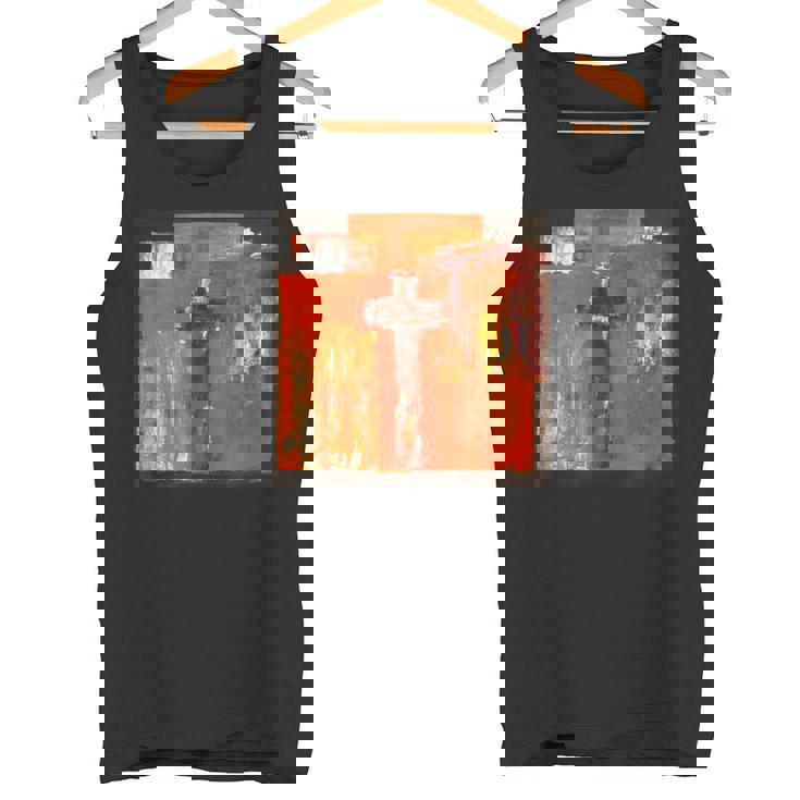 キリスト教のメッセージ イエス 十字架 愛 グラフィティ アート 絵画 タンクトップ