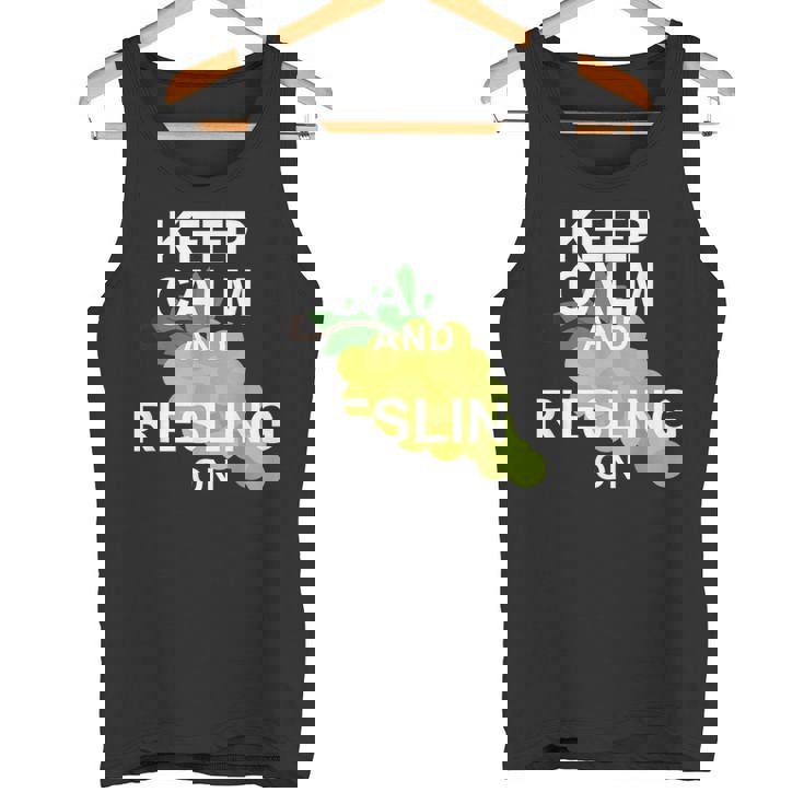 キープ・カームとリースリング・オン・ワイン タンクトップ