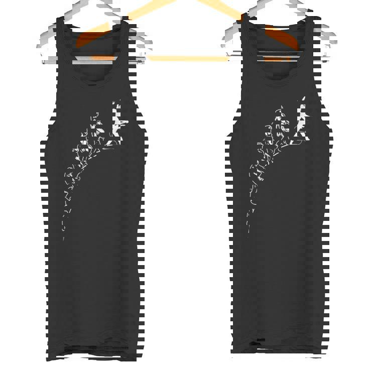 ギタープレイヤーの進化 面白いギタリストのミュージシャン タンクトップ