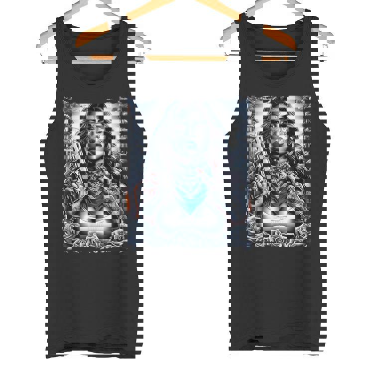 ギャングガール ヒップホップ チカーノデザイン タンクトップ