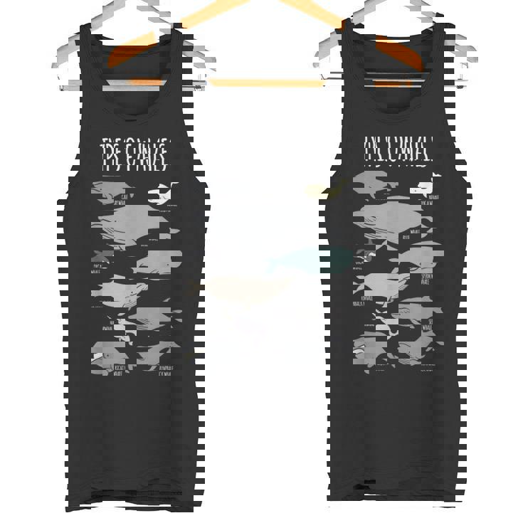 クジラ種 海洋生物 タンクトップ