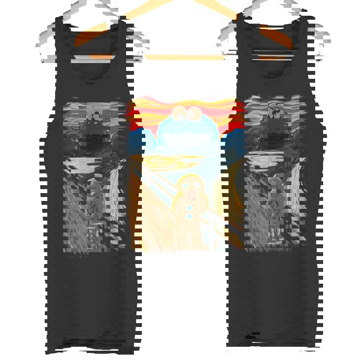 クッキー・マンチャーザ・スクリーム・ムンクモンスター・ジョーク タンクトップ