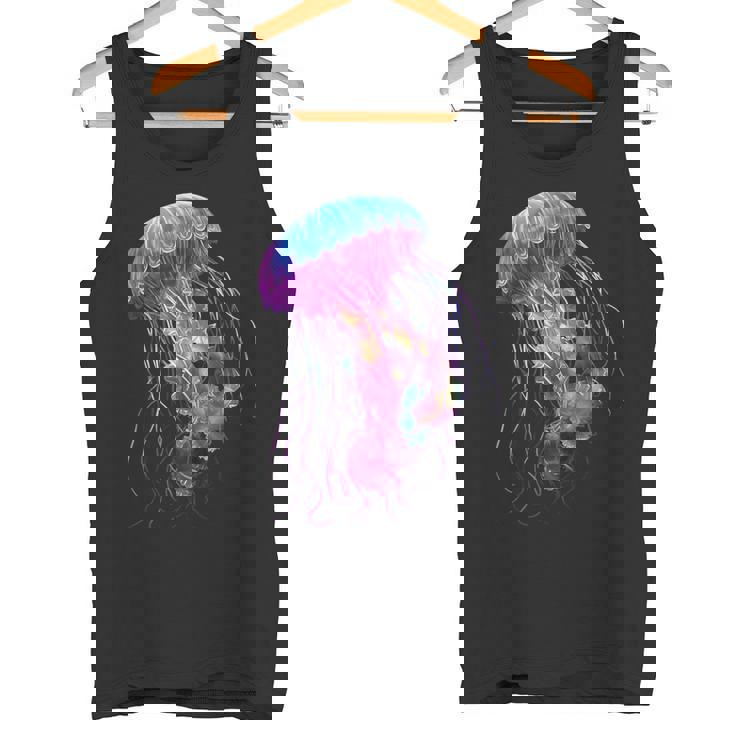 クラゲ 動物 モチーフ アート クラゲ タンクトップ