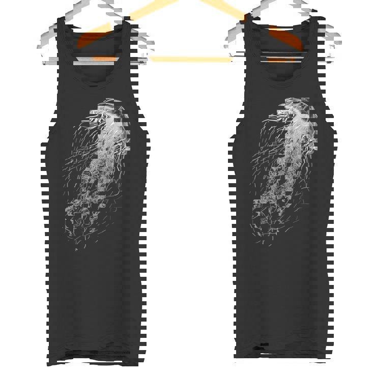 クラゲ 動物 モチーフ イラスト クラゲ タンクトップ