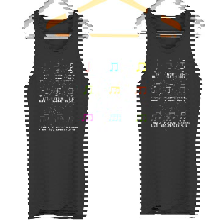 クラシックコンポーザー クラシック音楽ノート タンクトップ