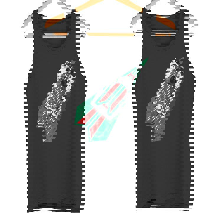 クラシックラリーカーヴィンテージカーレーシングとモータースポーツリバリー タンクトップ