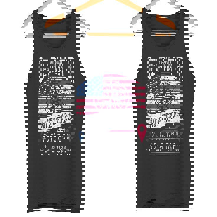 クリアウォーター アメリカ国旗 Gps座標 クリアウォーター タンクトップ