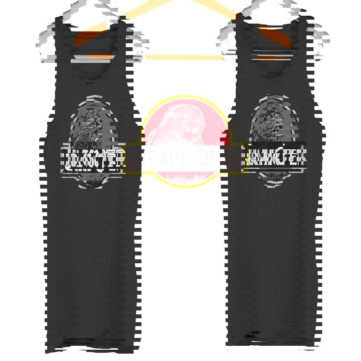 クリスマス用のかわいくて楽しいカワウソ。 タンクトップ