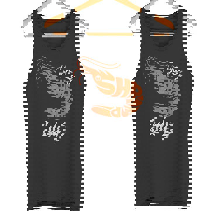 クレイジー エビ レディ シーフード ラバー ディープオーシャン アニマル エビ タンクトップ