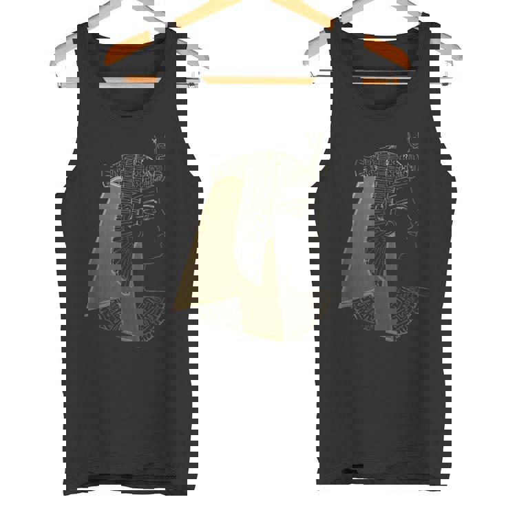 クレオパトラ 古代エジプト女王 ゴールデンファラオ アートデザイン タンクトップ