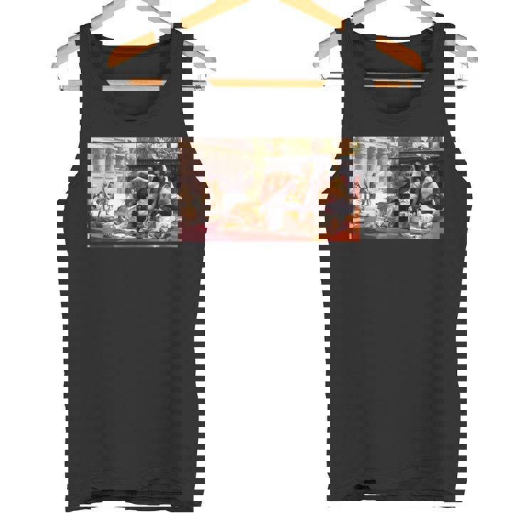 クレオパトラの毒をテストするアレクサンドル・カバネル1887 タンクトップ