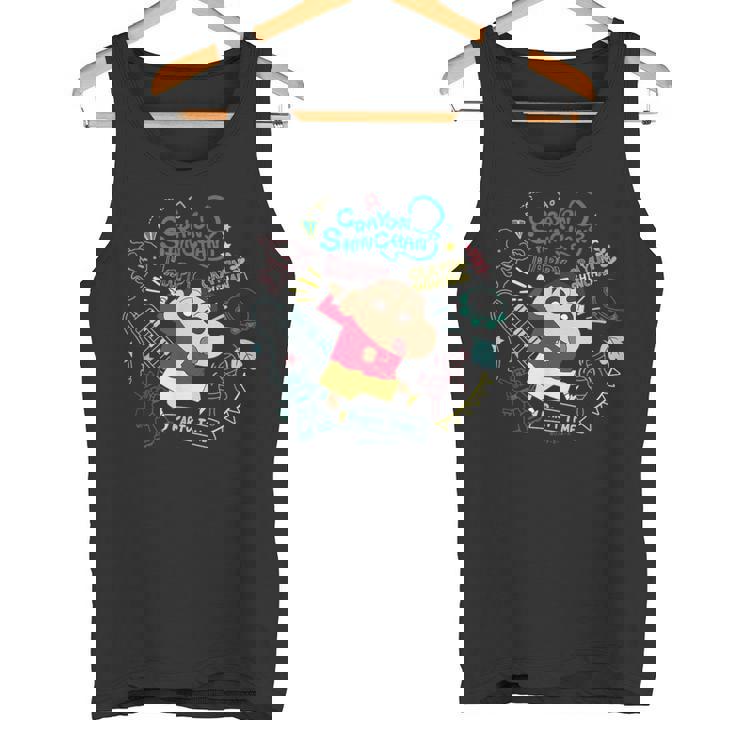 クレヨンしんちゃん しんちゃんと楽器のパーティタイム タンクトップ