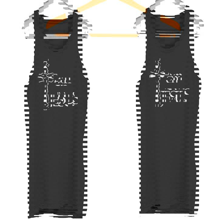 メンズ クロス 聖書チーム イエス・キリスト タンクトップ