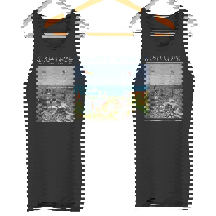 クロード モネ 面白いtシャツ アート サンタドレスの庭園 絵画 メンズ レディース 面白い 服 油彩画 タンクトップ