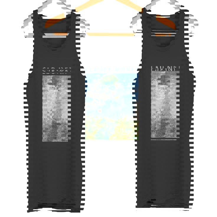 クロード モネ 面白いtシャツ アート 日傘 印象派 絵画 メンズ レディース 面白い 服 美術 油彩画 タンクトップ