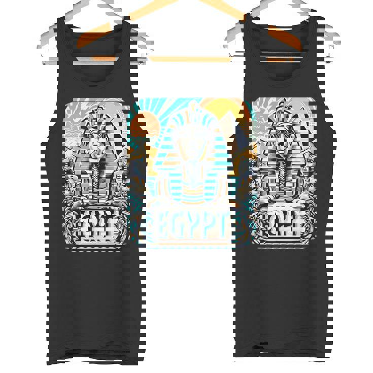 クールなエジプトスフィンクス旅行コスチュームエジプトのお土産。 タンクトップ