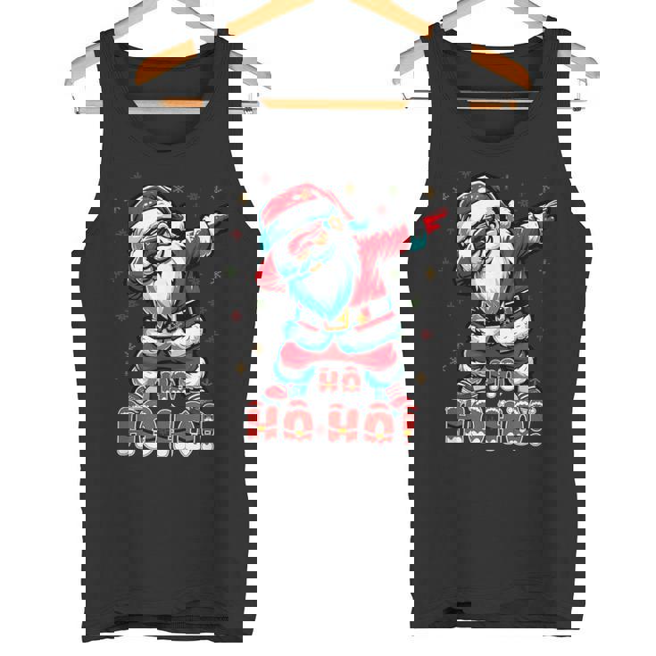 クールなサンタクロースダブダンシング クリスマス 面白いクリスマスダビング タンクトップ