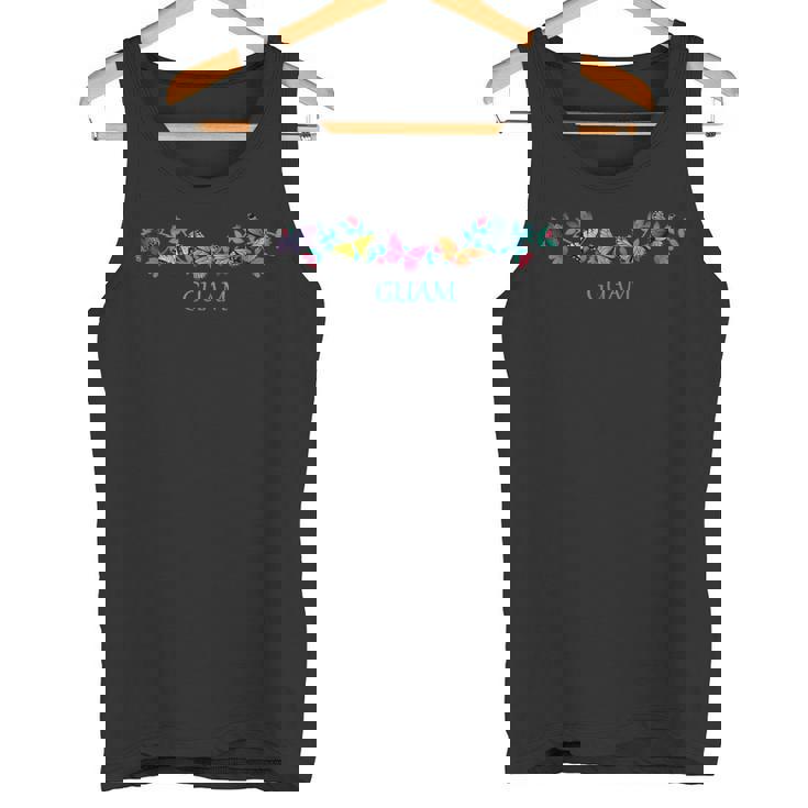 グアム お土産 蝶 花 グラフィック タンクトップ