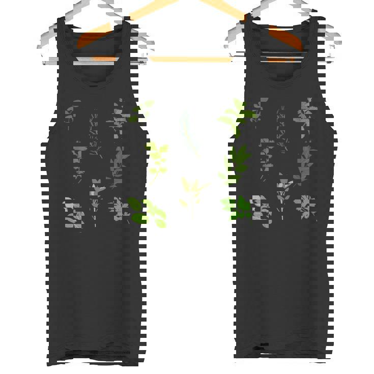 グリーン 料理 料理 ガーデン ハーブ パターン タンクトップ