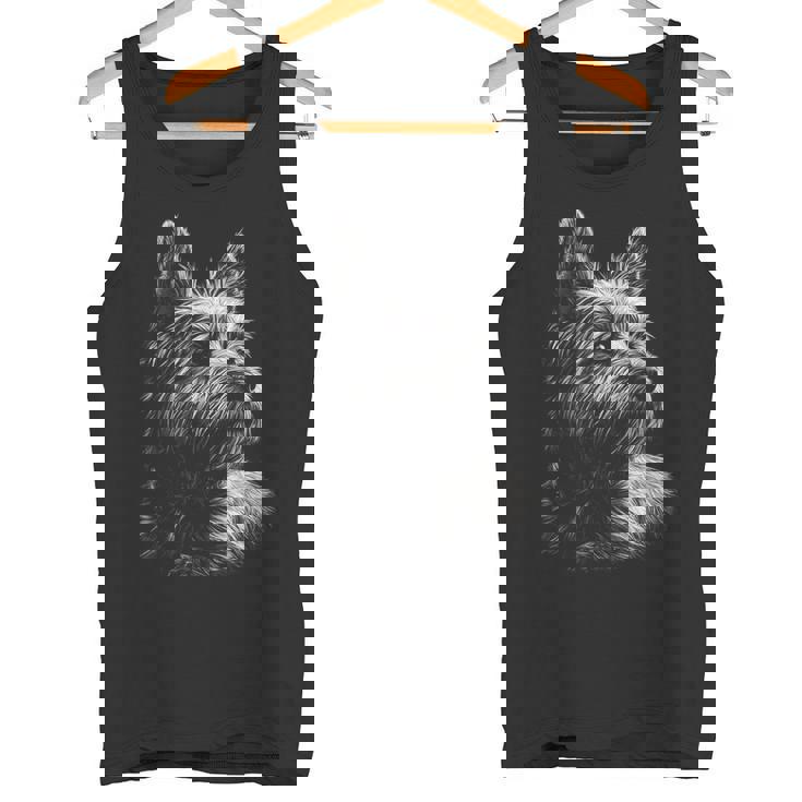 ケアンテリア 犬モチーフ ペットアート ケアンテリア タンクトップ