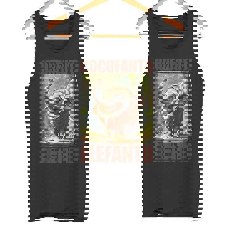 ココファントエレファント-イタリアンブレインロットミーム タンクトップ