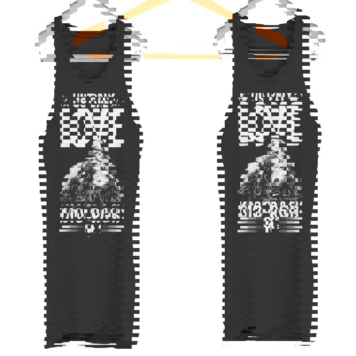 コモドドラゴンが大好き オーナー野生動物 コモドドラゴン タンクトップ