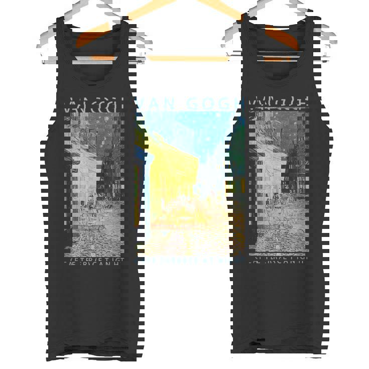 ゴッホ 面白いtシャツ アート 夜のカフェテラス 印象派 絵画 メンズ レディース 面白い 服 美術 油彩画 タンクトップ
