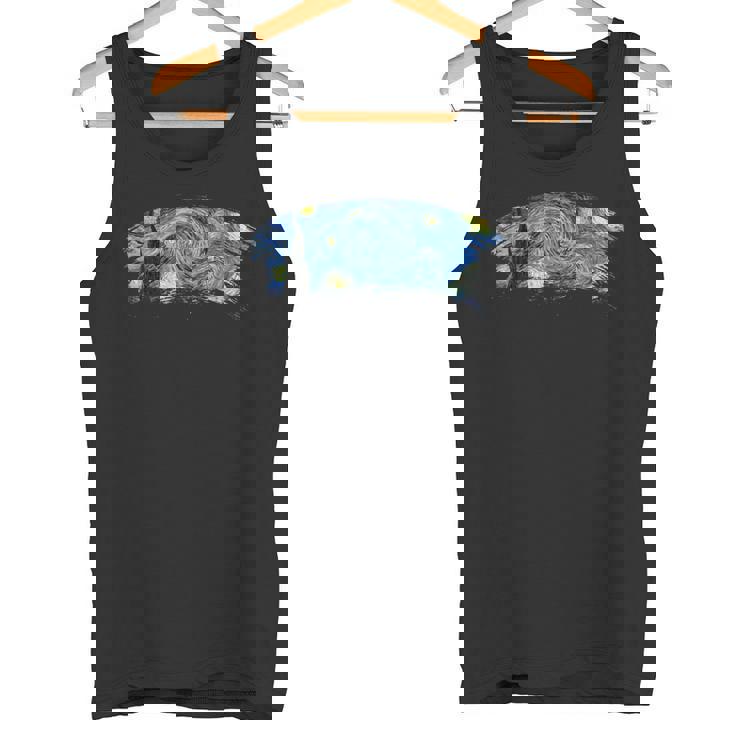 ゴッホ「星月夜」名画 タンクトップ