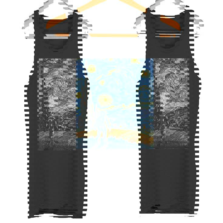 ゴッホにインスパイアされた先見の明のある宇宙飛行士未来の宇宙飛行士 タンクトップ