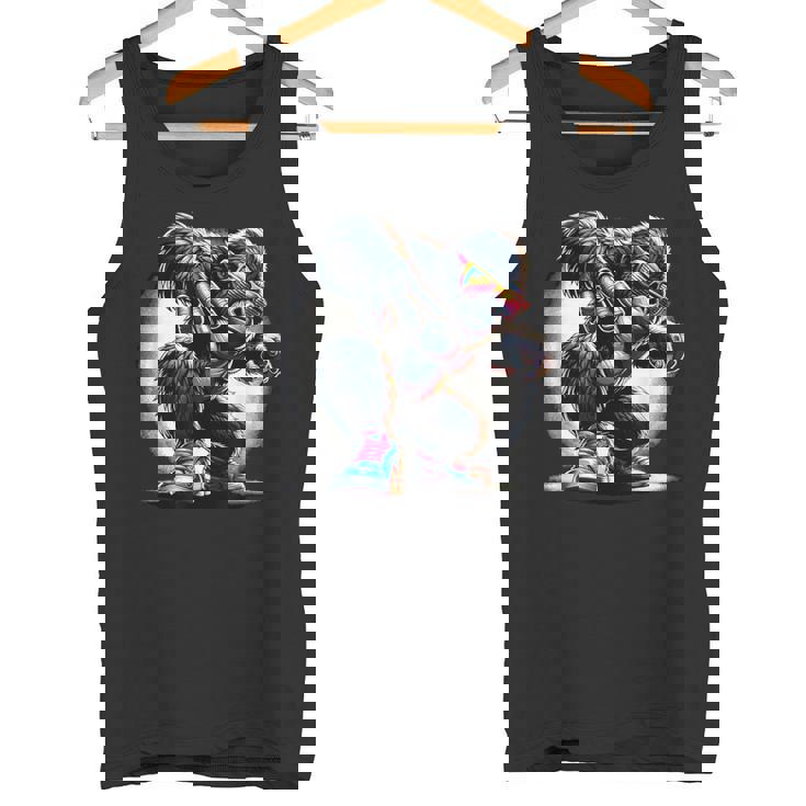 ゴリラ・サングラス サングラスをかけたゴリラ ゴリラ・モンキー タンクトップ