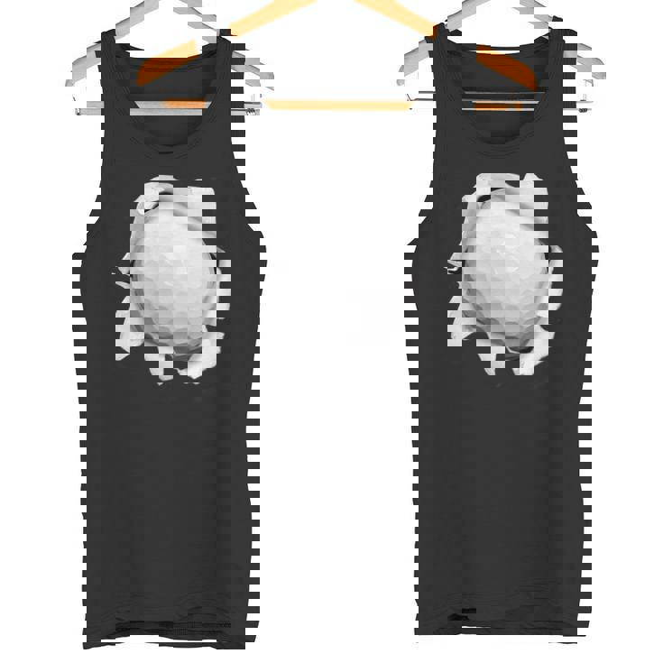 ゴルフ 面白いtシャツ ボール メンズ おもしろ 面白い 服 おもしろグッズ ネタ ゴルフウェア シャツ 胸 タンクトップ